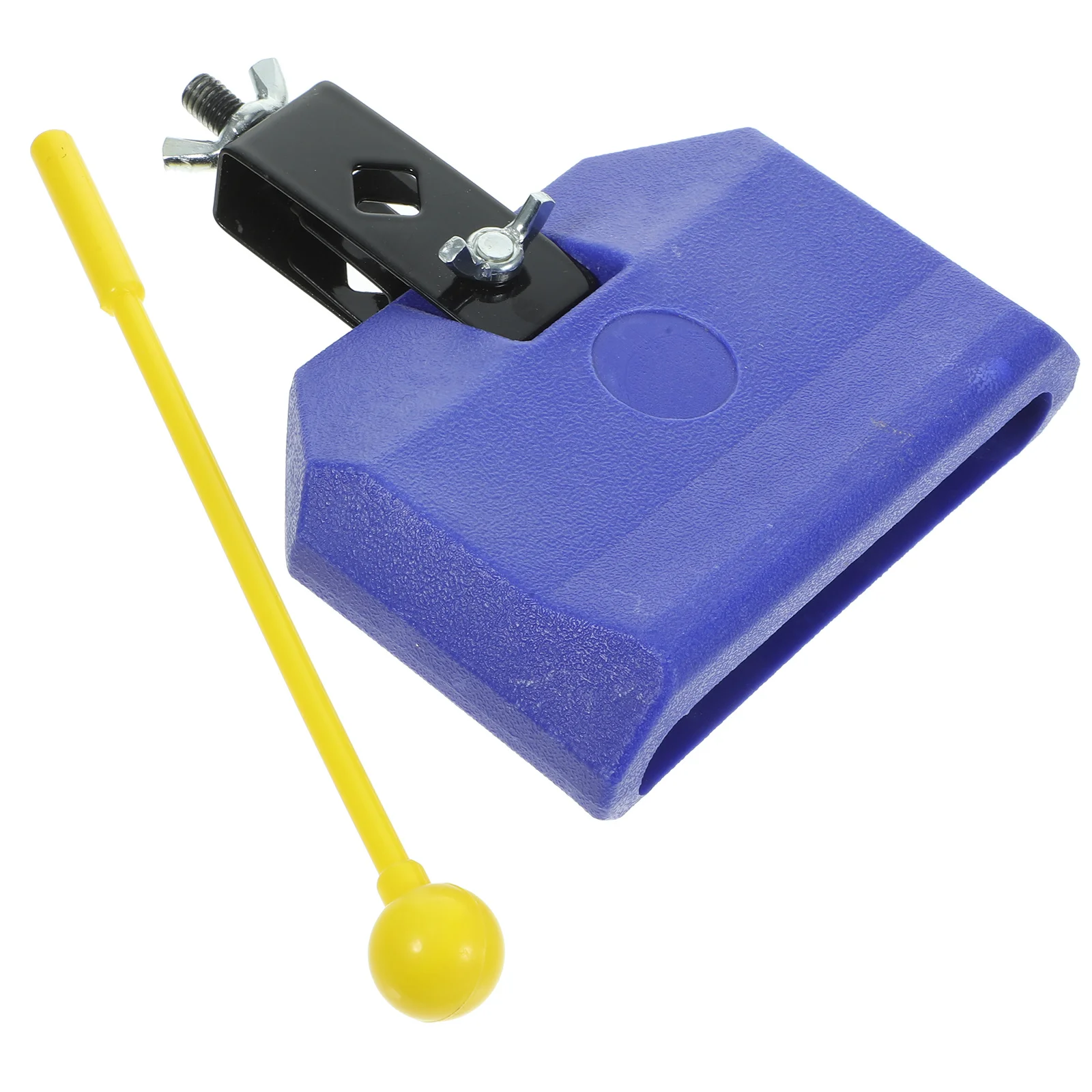 Instrument de Percussion Cowbell en métal Abs, couleur vive Durable réglable pour batterie, musique pour enfants, bruit d'encouragement de Football