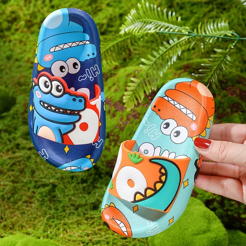 Surprise Dinosaur kid Slippers Boy Girl shoe Cute Cartoon Home Indoor Slippers kid shoe Fashion Casual Non-Slip Bathroom Shoe 슬리