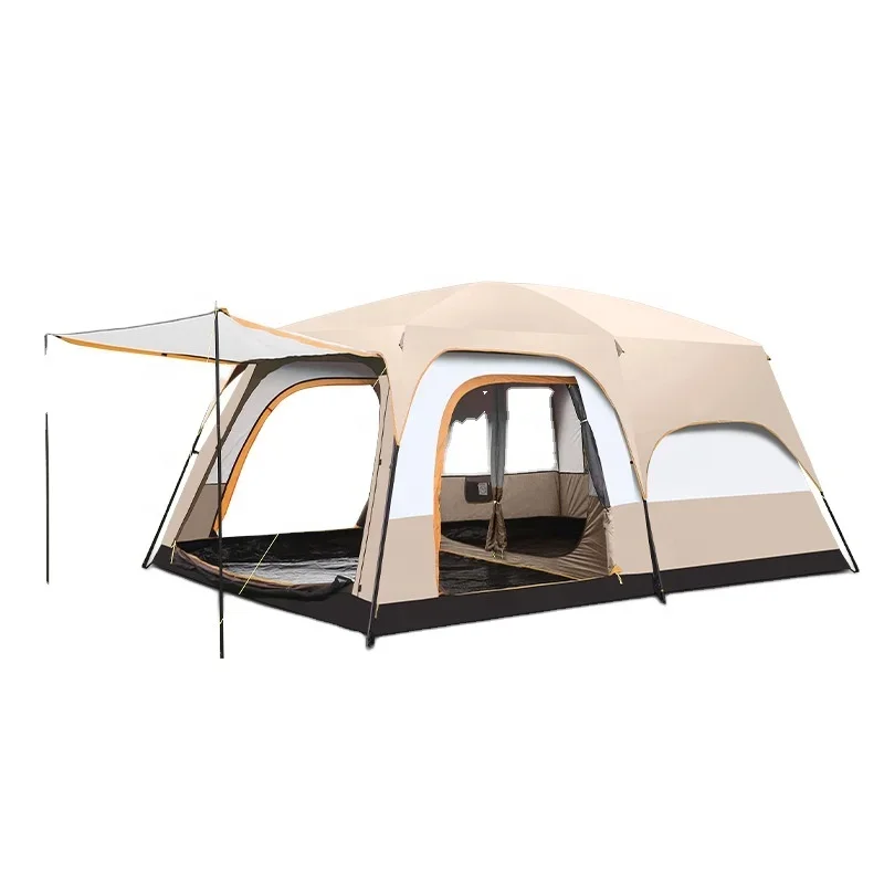 

two room extra large outdoor camping tents 4 8 persons waterproof outdoor family luxury big camping tent