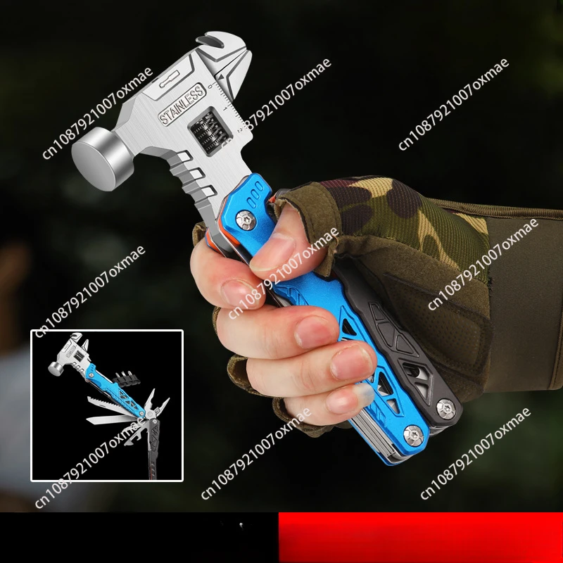 Newest Multifunctional Pliers Multitool Claw Hammer Stainless Steel Tool With Nylon Sheath For Outdoor Survival Camping Hiking