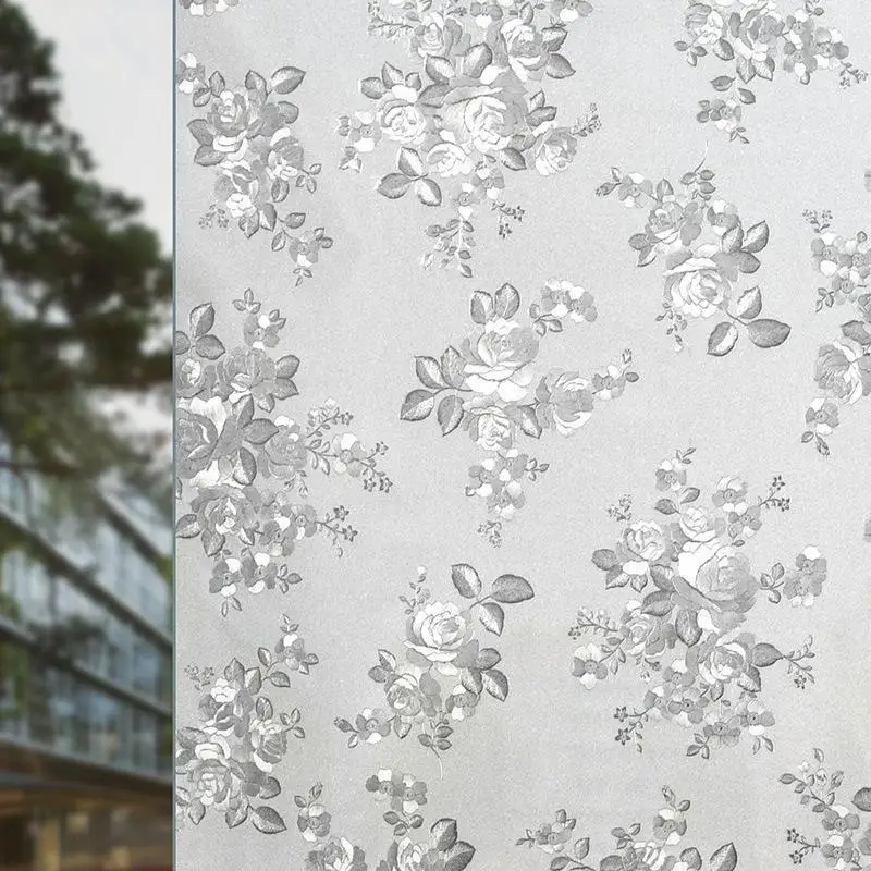 Sichtschutzfolie für Fenster, Milchglas, statisch haftend, nicht klebende Fensterfolie, Milchglas, Badezimmertür, Dekoration, Sichtschutz