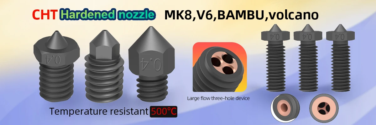 1/2/5 Stück E3D V6 PTFE-beschichtete Messingdüse 0,2/0,4/0,5/0,6/0,8/1,0 mm 1,75 mm M6 3D-Drucker V6 Düsen für Ender3 Titan Prusa I3 MK3 – Detail 1