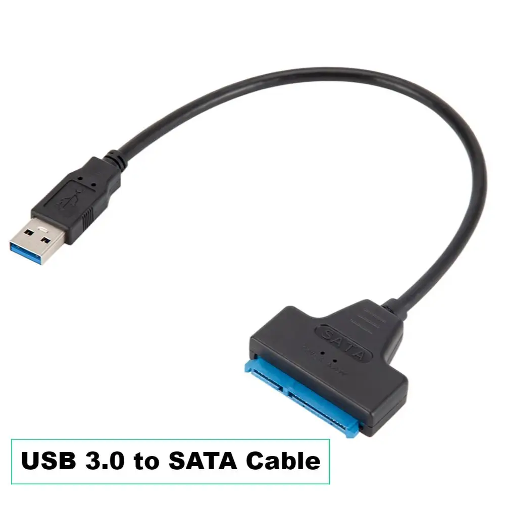 Mini SATA to USB 3.0 Cable Up to 6 Gbps for 2.5 Inch External HDD SSD Hard Drive SATA 3 22 Pin Adapter USB 3.0 to Sata III Cord