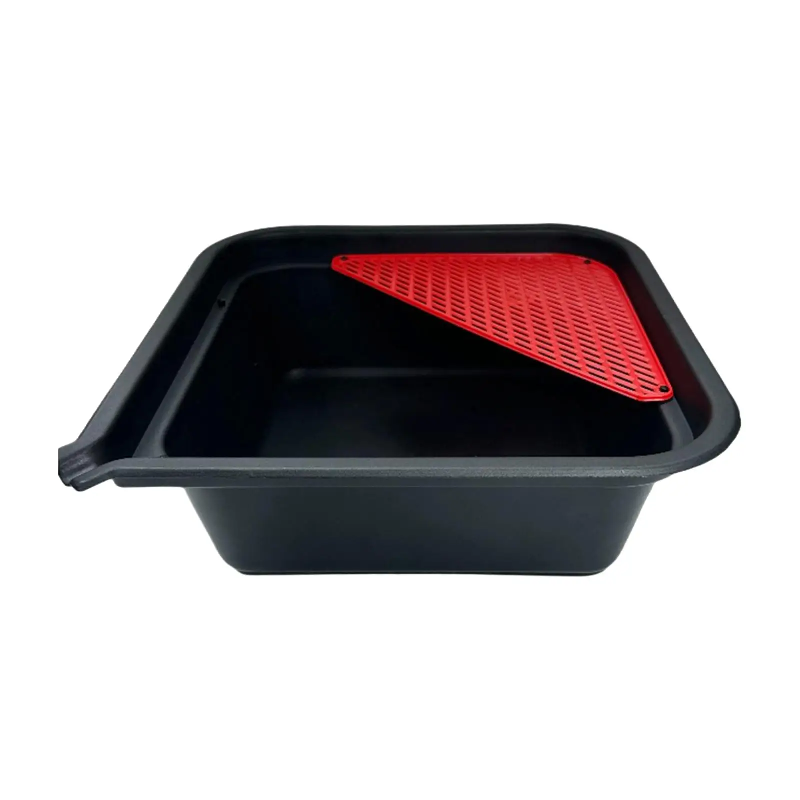 9 Liters Mechanic Automotive Oil Drain Pan Oil Change Tray 9L Auto Repair Tool Wear Resistant Universal 14x14x5inch for Car