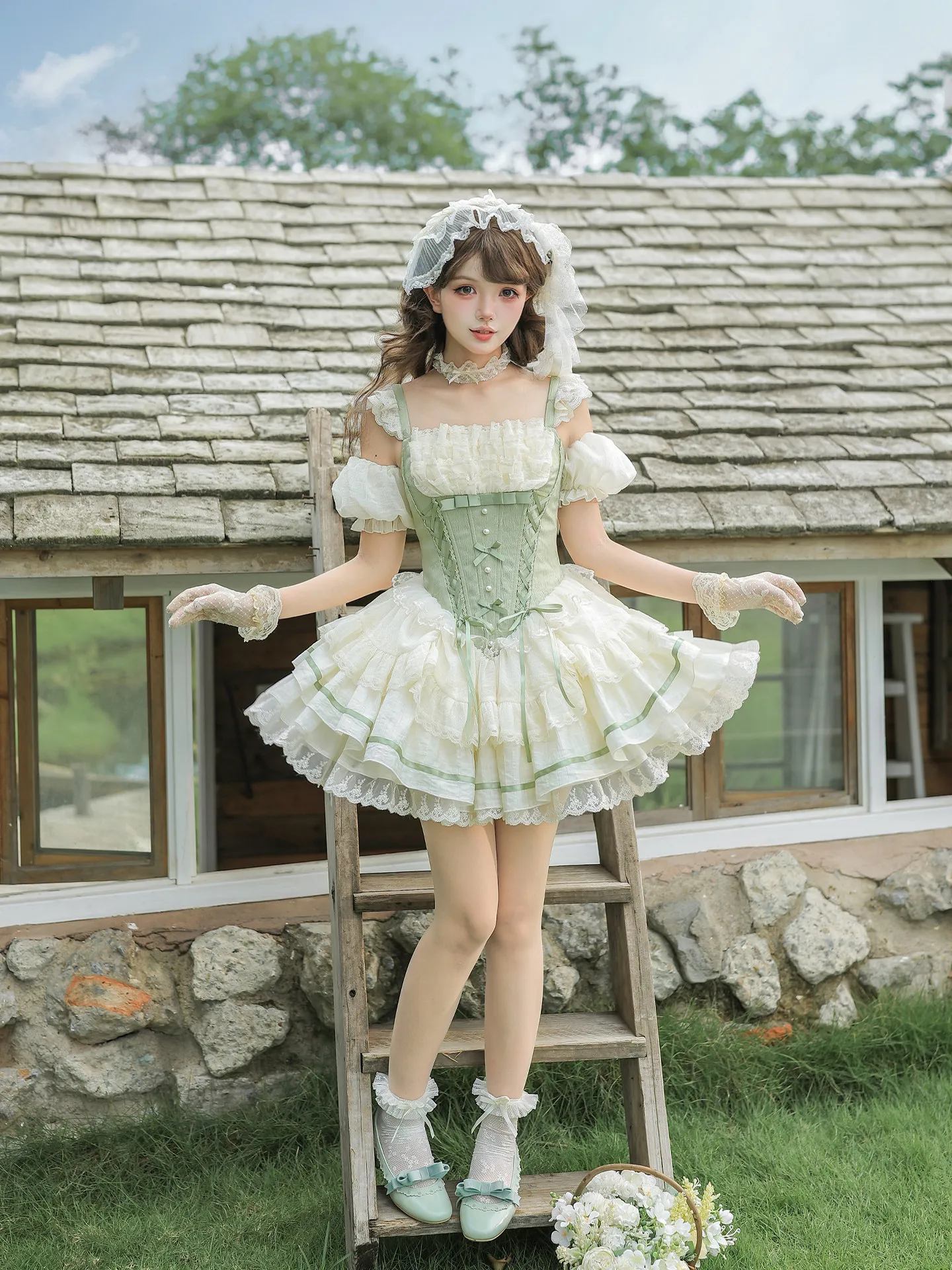 Süßes Lolita JSK-Kleid mit Kor – Spaghetti Strap Dress Bewertung und Preis