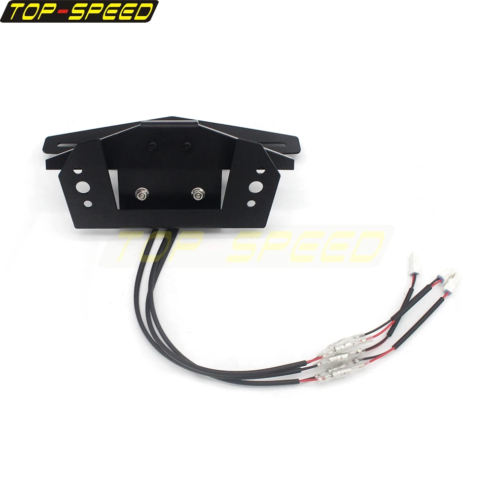 ل MV AGUSTA BRUTALE 675 2013-2019 دراجة نارية الذيل مرتب الحاجز مزيل عدة الخلفية لوحة ترخيص حامل ث/LED بدوره مصباح إشارة #4