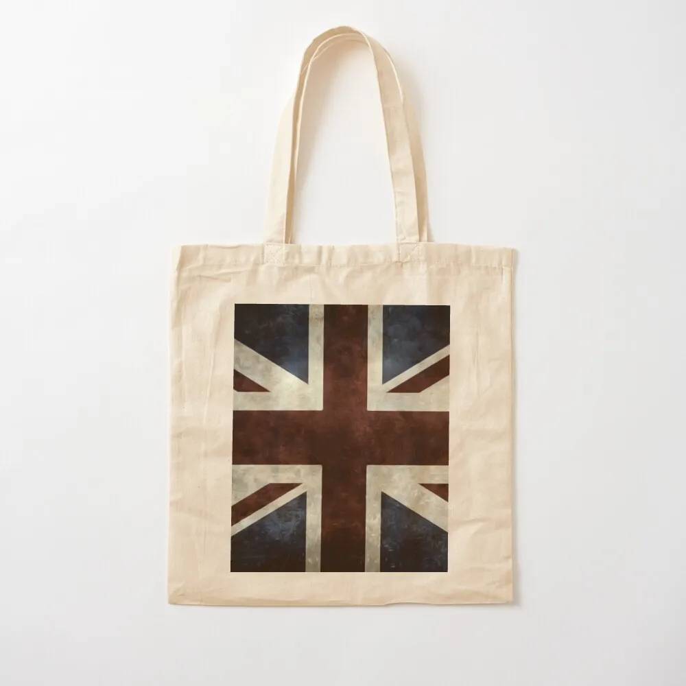 A grunge looking distressed Union Jack uk version Tote Bag Woman shopper bag Women's shopper Canvas Tote Bag