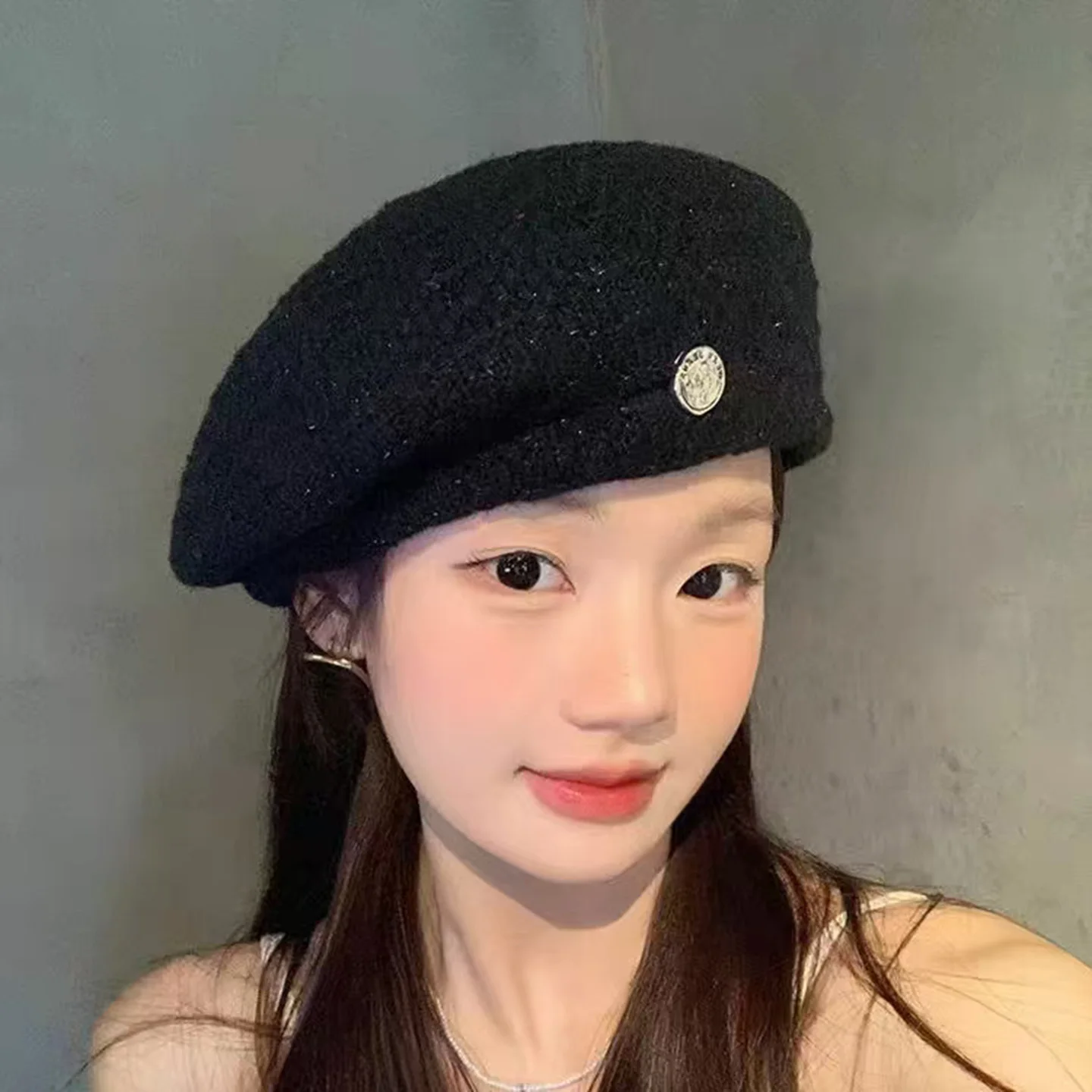 

MAXSITI U Winter Vintage Knitting Berets Caps for Women Autumn New Fashionable Pumpkin Hats Classic Artist Cap Mushroom Hat