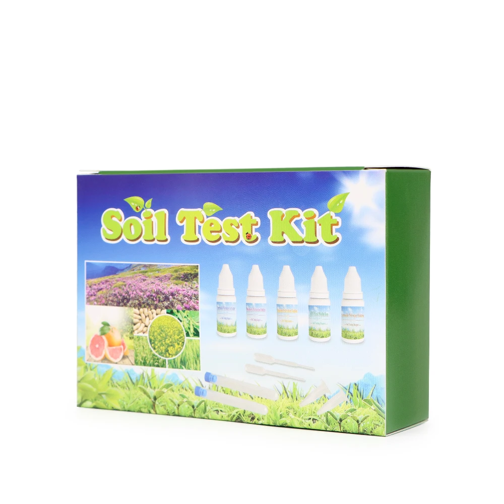 Soil Test Kit Function 4 in 1 Reagent Set PH Nitrogen P K Soil Detector Soil PH Test Liquid Solution For Agriculture Gardening