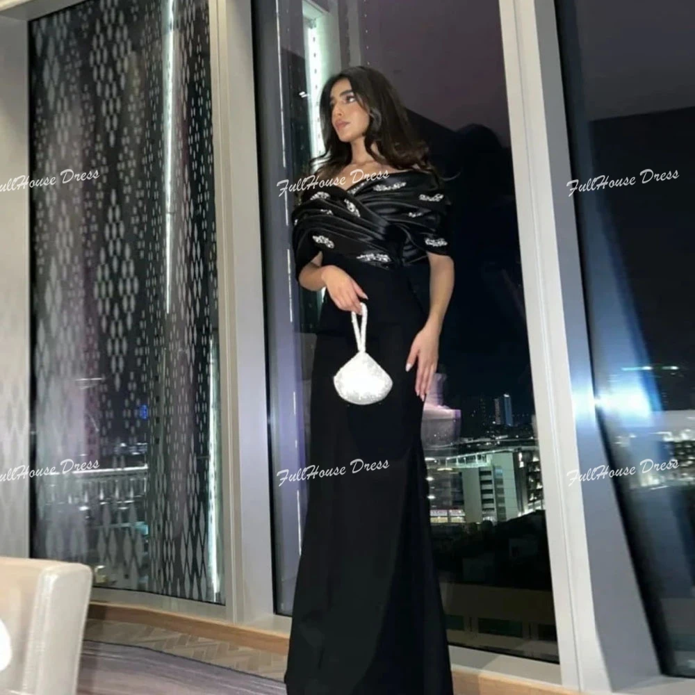 

Скромное плиссированное сексуальное вечернее платье с открытыми плечами на заказ, длиной до пола, вечернее платье с открытой спиной и жемчугом