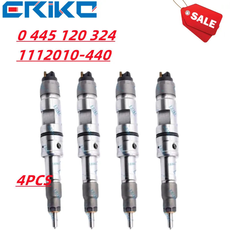 

4PCS 0 445 120 324 1112010-440 Common Rail Diesel Fuel Injetor 0 445 120 324 for XICHAI Engine 0 445 120 324 1112010-440