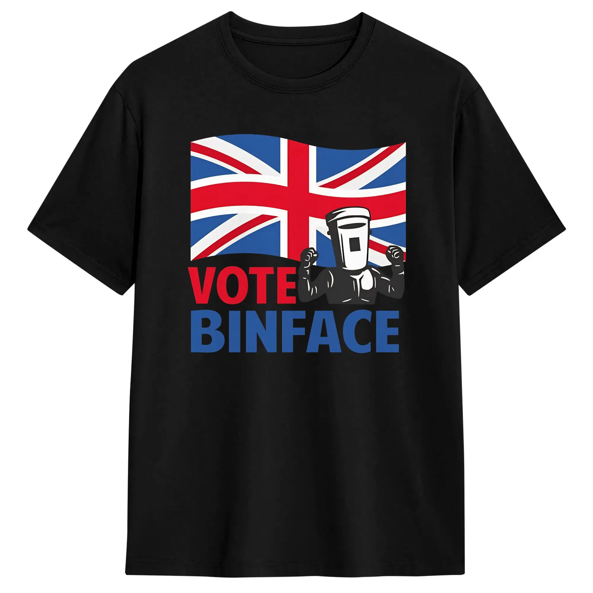 Count Binface design Vote Binface T-Shirt Beach  Hippie T-Shirts Cotton O-Neck Oversized Top Tees Short-Sleeved Streetwear Tops