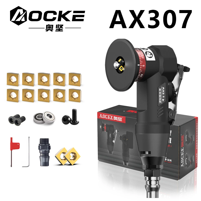 

AOCKE AX307 Pneumatic Chamfering Chamfering Tool Air Mini Grinder Deburring Beveling Trimming Machine For Metal Repair 30000RPM