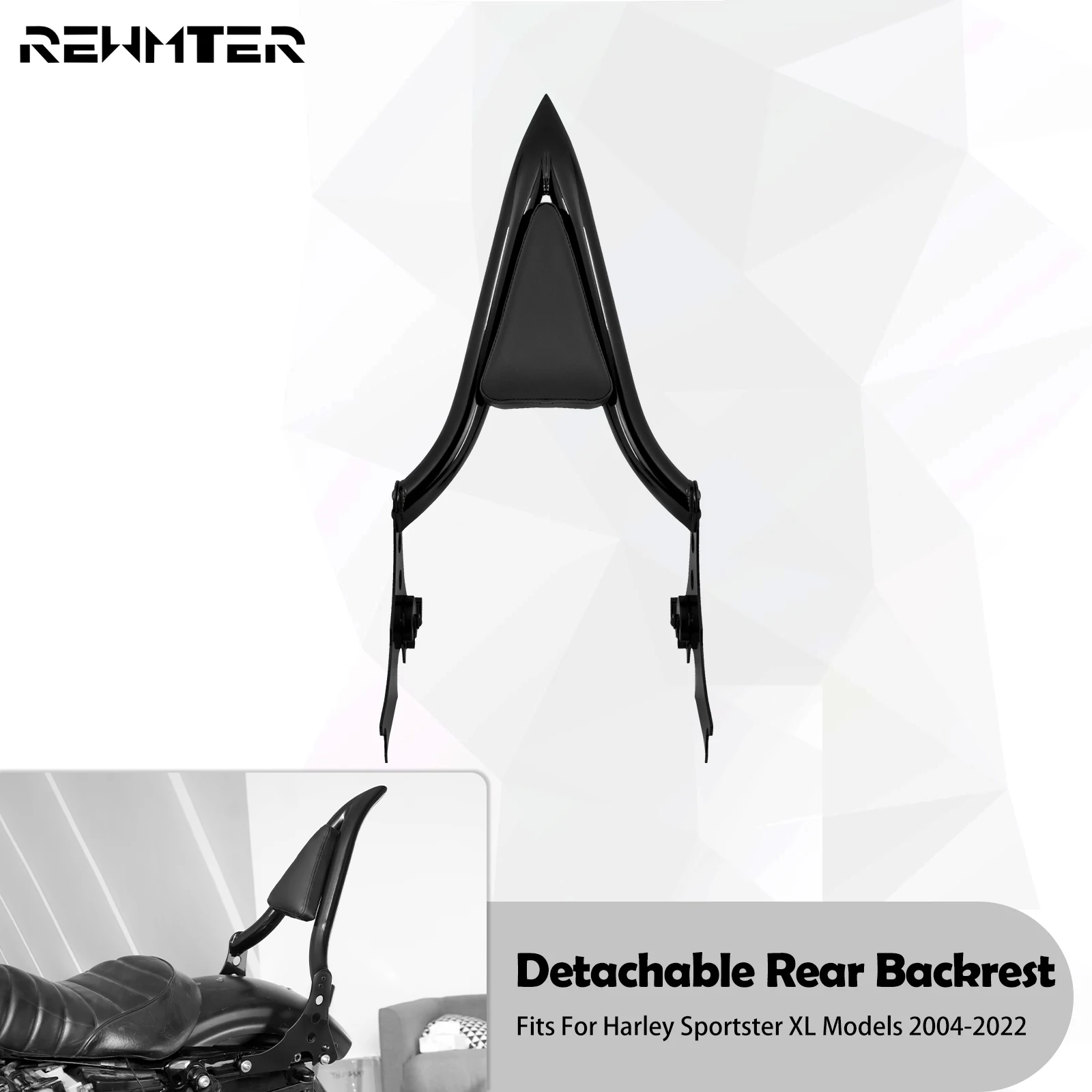 

Спинка заднего пассажира мотоцикла со съемной подушкой для Harley Sportster 1200 883 48 72, Iron XL 2004-2022