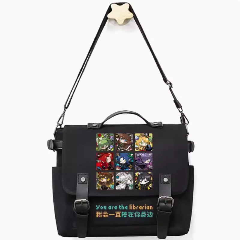 Anime Library of Ruina Bag, Unsix Moda, Casual Student Messenger Bolsa, Adolescentes Crossbody, B1692