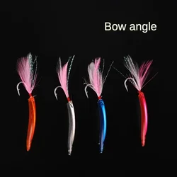 BowAngle Spanish Mackerel Mackerel Hook Lure Trolling Tobacco Doll Mackerel BigGreen Needle Water Surface Trolling Aircraft Lure
