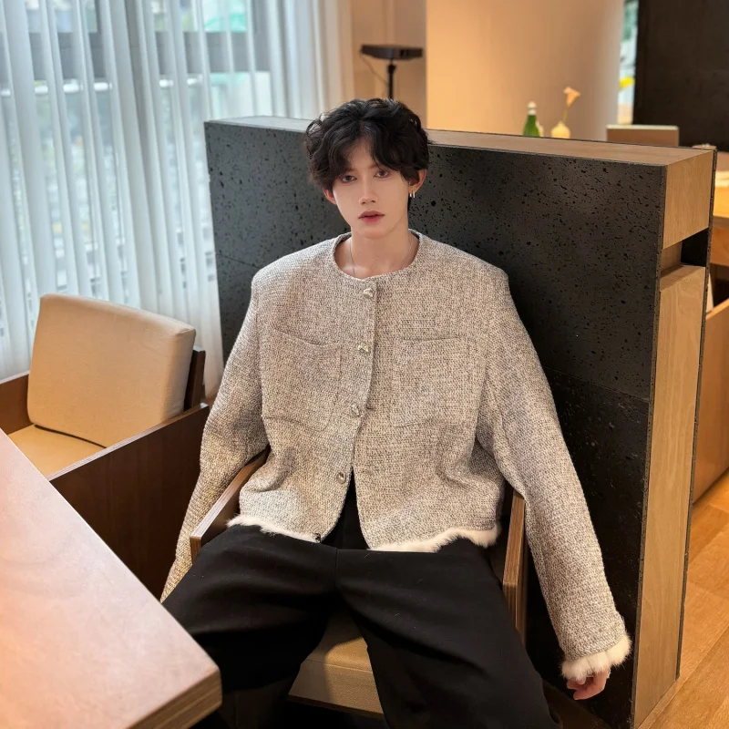 

Мужская свободная куртка-бомбер в корейском стиле, высококачественная, модная, с эффектом объема, верхняя одежда