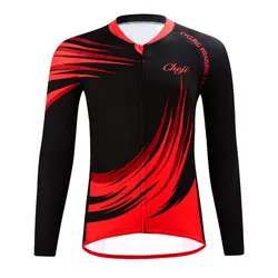Camiseta de ciclismo infantil de secado rápido manga larga con malla