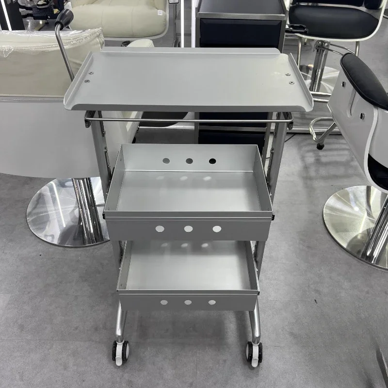 Barber Shop Hair Stylist Perm and Dyeing Cart Shelf Multifunctional Hair Shop Tool Cart Hair Salon Special Bar Cart