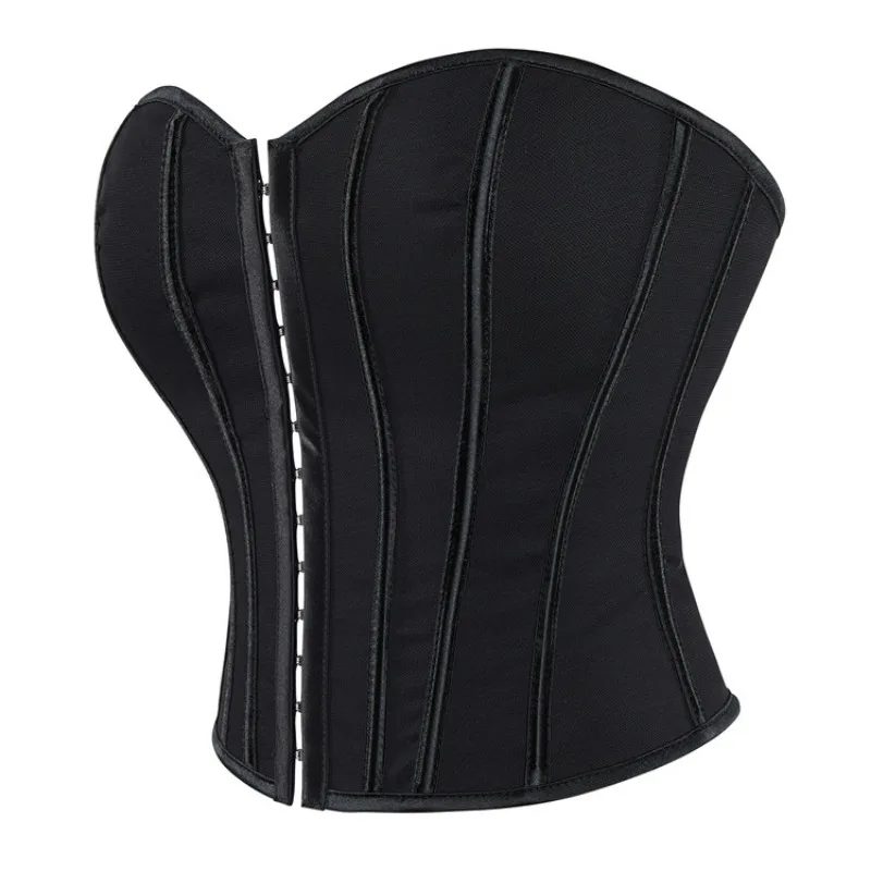 Fashion Sexy Corset Crop Tops Vest Female Underwear Backless Body Shaper Short Torso Bustier Top Black White Cincher