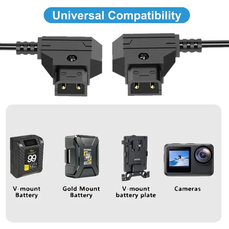 D-TAP Dual Head Adapter Cable B-Type Antong V-Port Camera Accessories Adapter Cable 12V-24V High Current V-Port