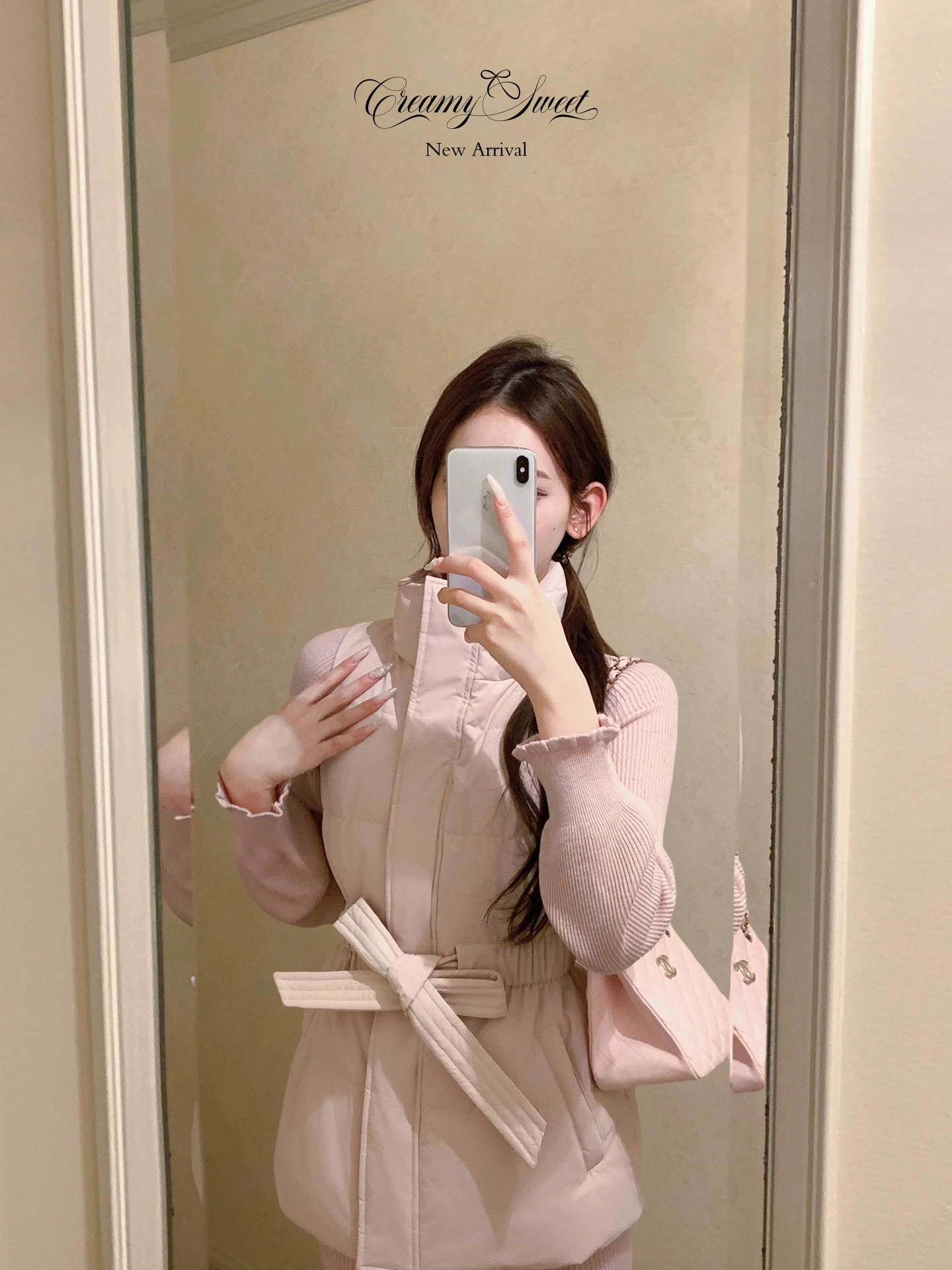 

Корейская женская толстовка на гусином пуху Jaet CrySweet, лимитированная серия, с вышивкой Star Traceable Feather, воротник-стойка K...