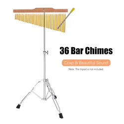 36 Bar Chimes Gold Aluminum Alloy Wooden Bar for holiday parties Percussion Instruments Accessories