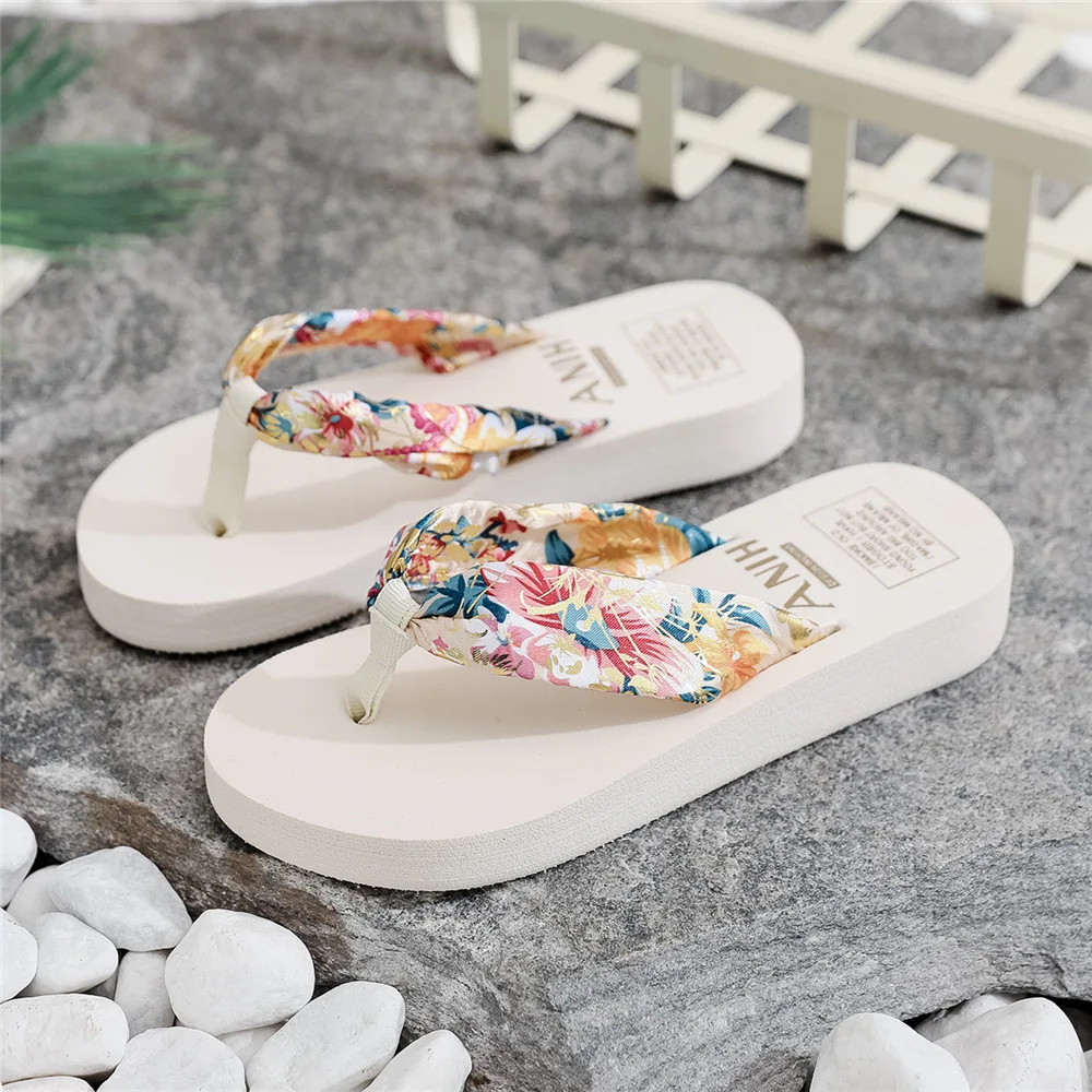 Women\'s Summer Fashion EVA Slipper Bohemian Satin Ribbon Female Flip Flop 2024 Beach Simple Leisure Ladies Slippers Shoes Slide