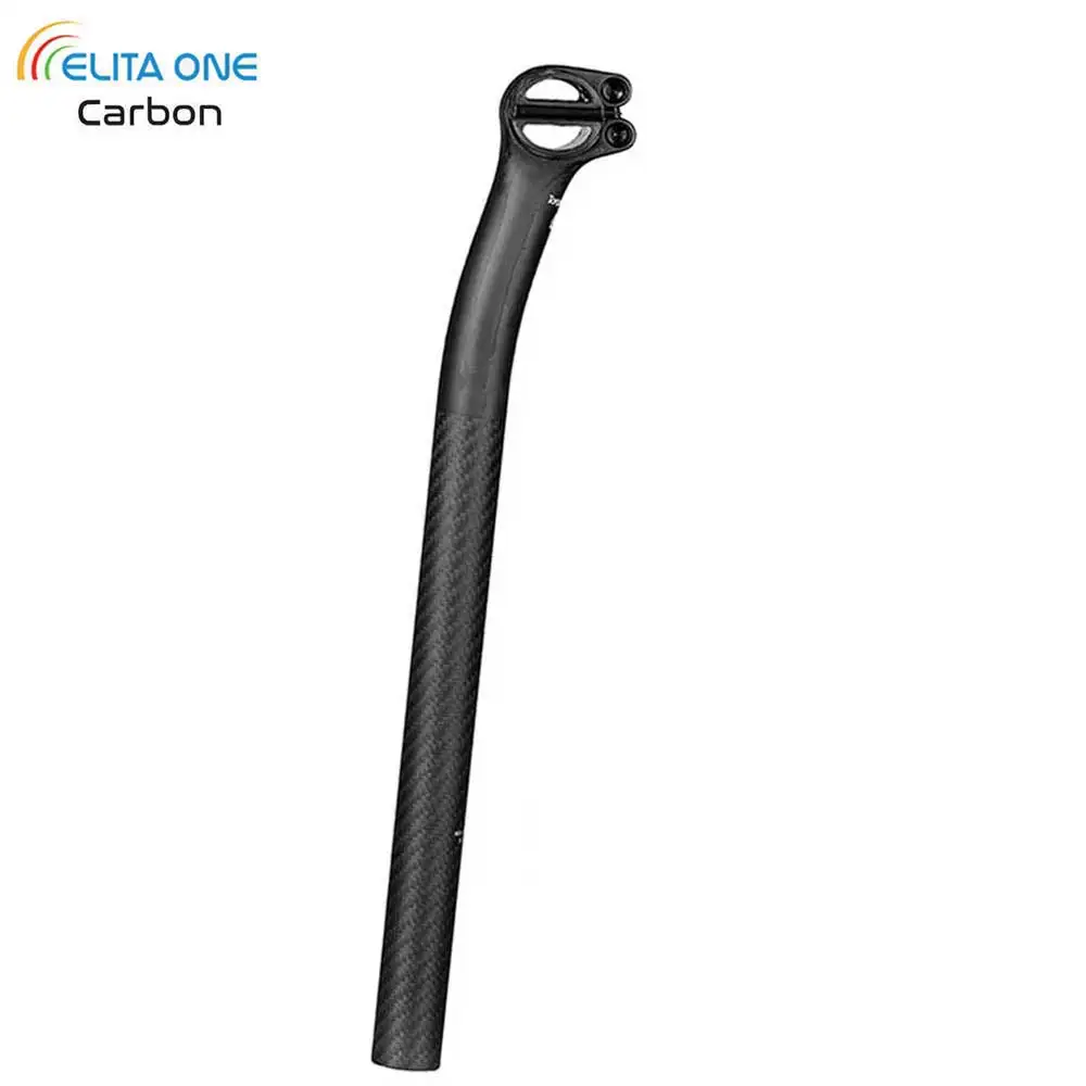 

Elitaone Carbon Seat Post Offset 20mm for MTB/Road Bike 25.4/27.2/30.9/31.6mm Diameter 350/400mm Length Bike Acces