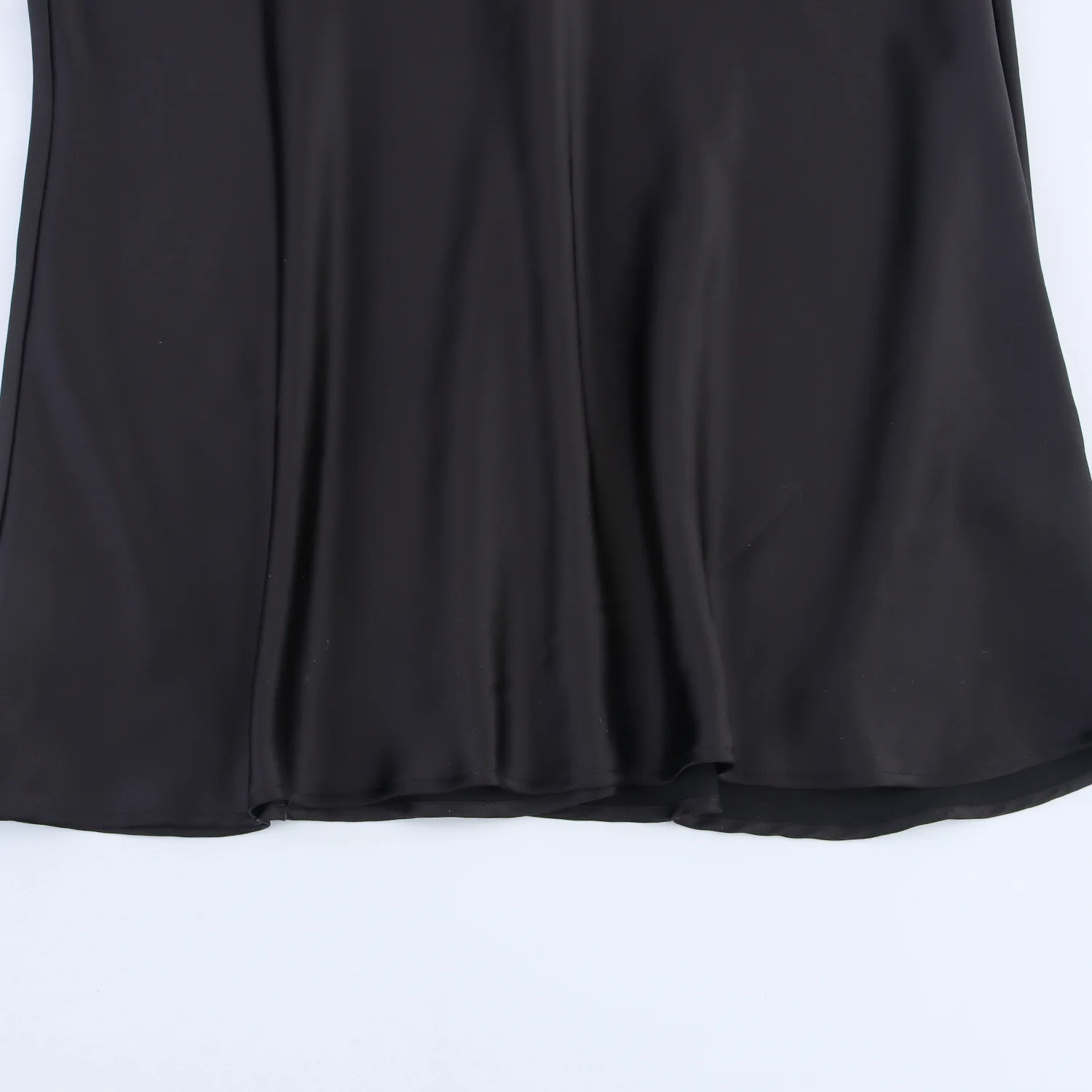 Nueva ropa de mujer, jersey con cuello de corazón, vestido con tirantes texturizados de seda