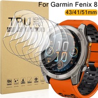 Screen Protector For Garmin Fenix 8 51/47/43mm HD Hydrogel Film Full Cover Anti-Scratch Screen Protector For Fenix 8 47mm 51mm