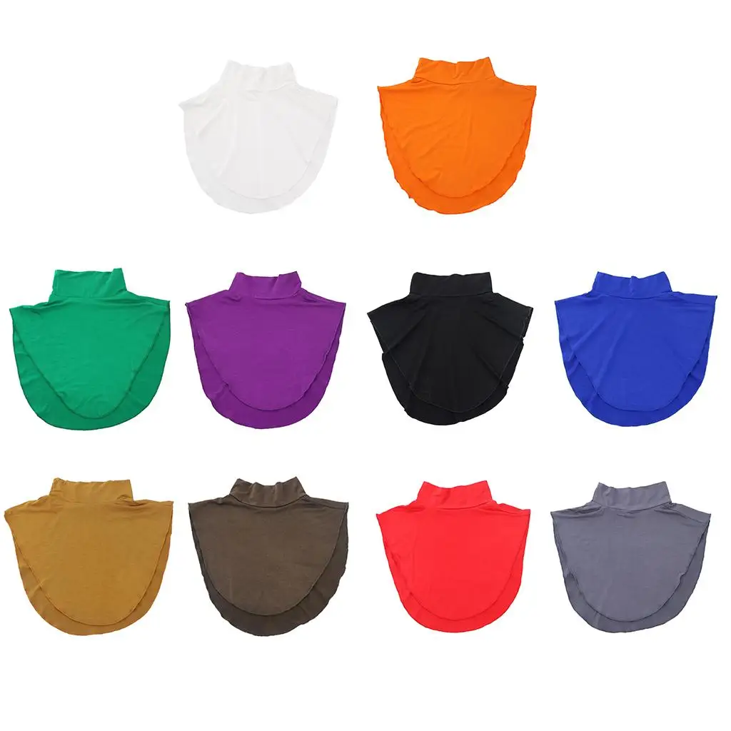 Modal Mock Turtleneck Dicky Collar Half Shirt Faux Collar Extension for Hijab Muslim Ladies Layering Outfit