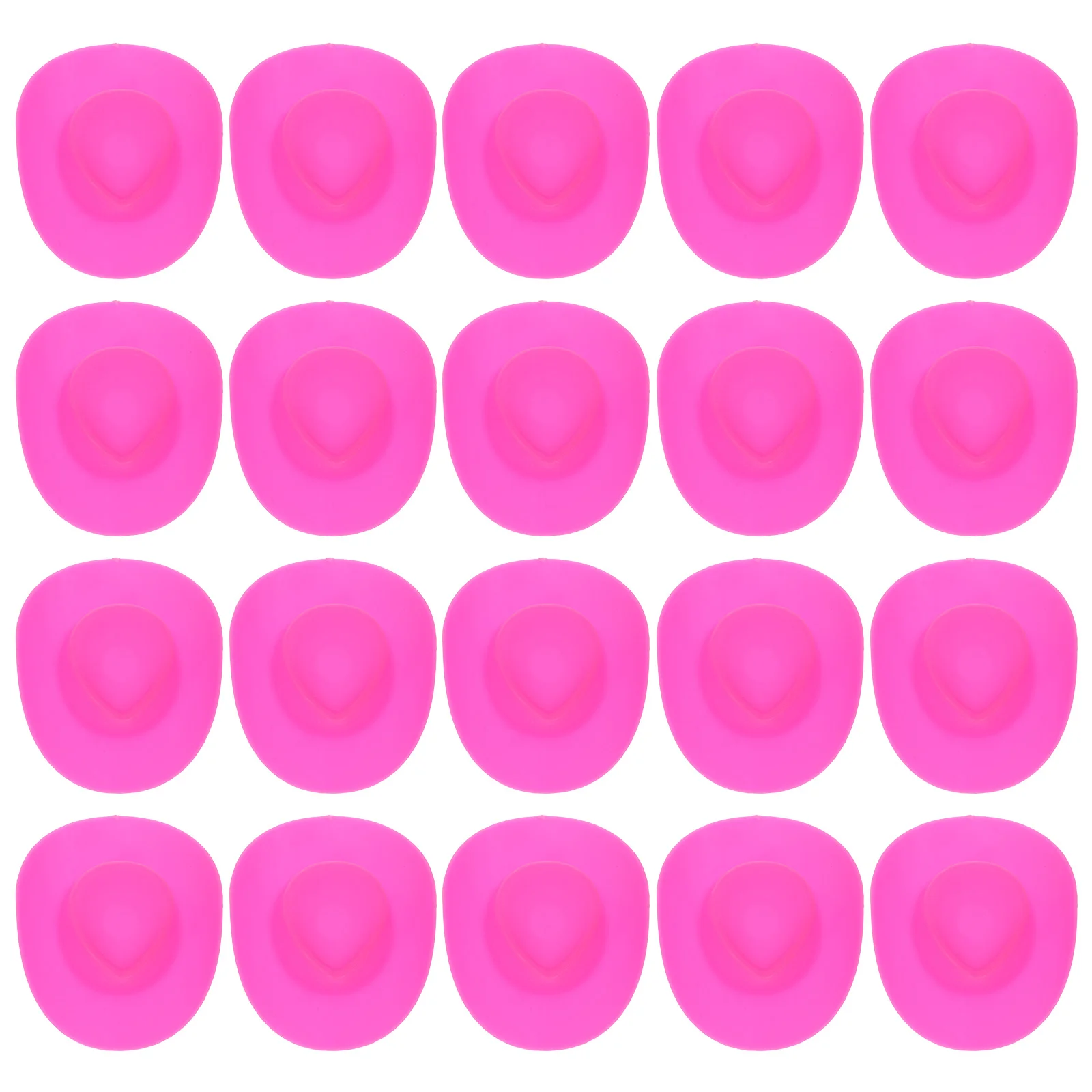 

20 Pcs Toy Cowboy Hat Mini Toys Tiny Miniature Baby Hats for Crafts Plastic Accessories