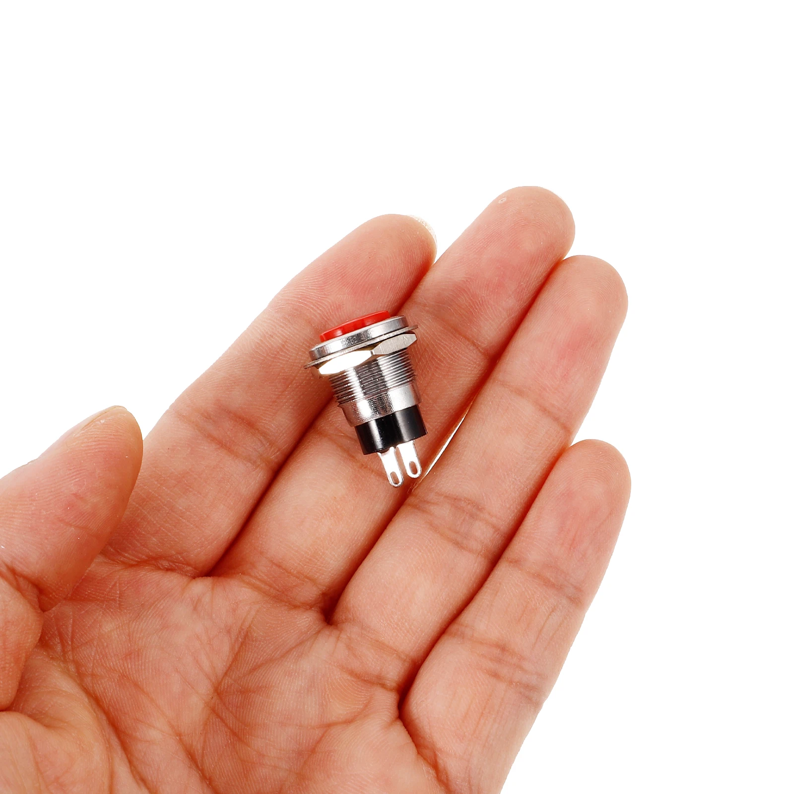 

6Pcs 2Pin Momentary Push Button Switch Mini Round Power Key Switch Easy Installation Reliable Operation Electrical Switch