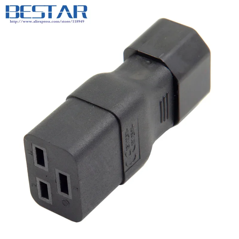 IEC320 ชาย C14 หญิง C19 Power Mains Extension Adapter สําหรับ PDU UPS 10A to 16A