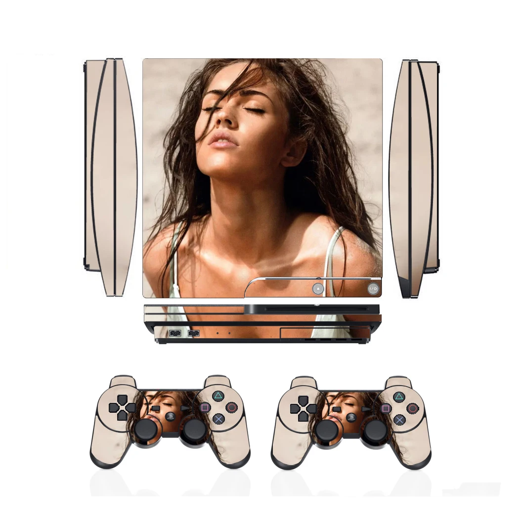 Adesivo de vinil para Sony, PS3 Slim, PlayStation 3, 2 Pele Controlador, Adesivos, 209