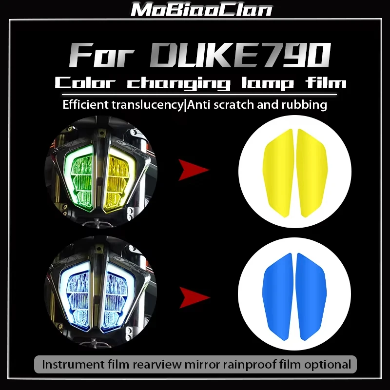 

For DUKE790 DUKE890 duke 790 890 Motorcycle Headlight flim instrument filmMotorcycle modification protective film
