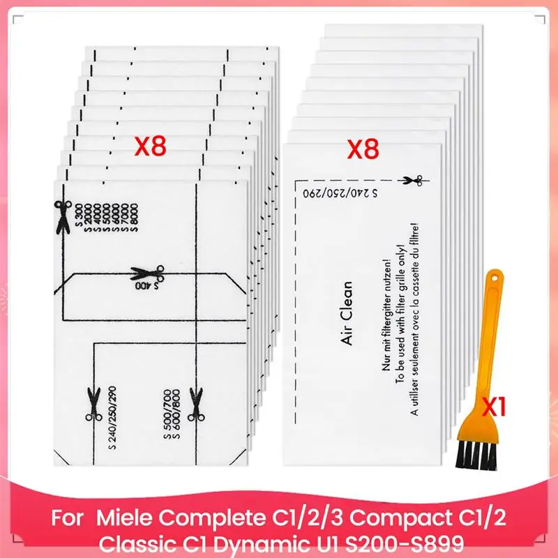 Motor Protection Filter And Exhaust Filter For Complete C1/2/3, Compact C1/2, Classic C1, Dynamic U1, S200-S899