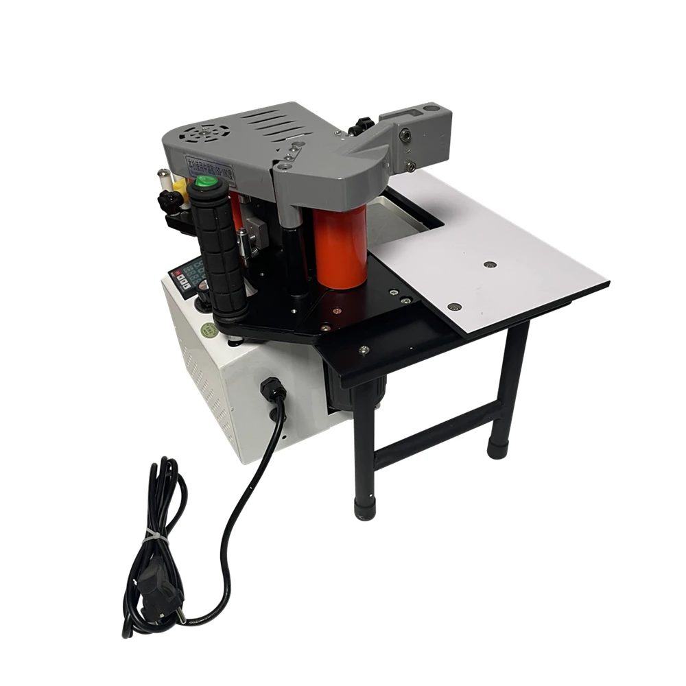 Portable Woodworking Edge Banding Machine Small Wood Straight Curve Edge Bander Equipment 220V 1200W Double Side Gluing For PVC