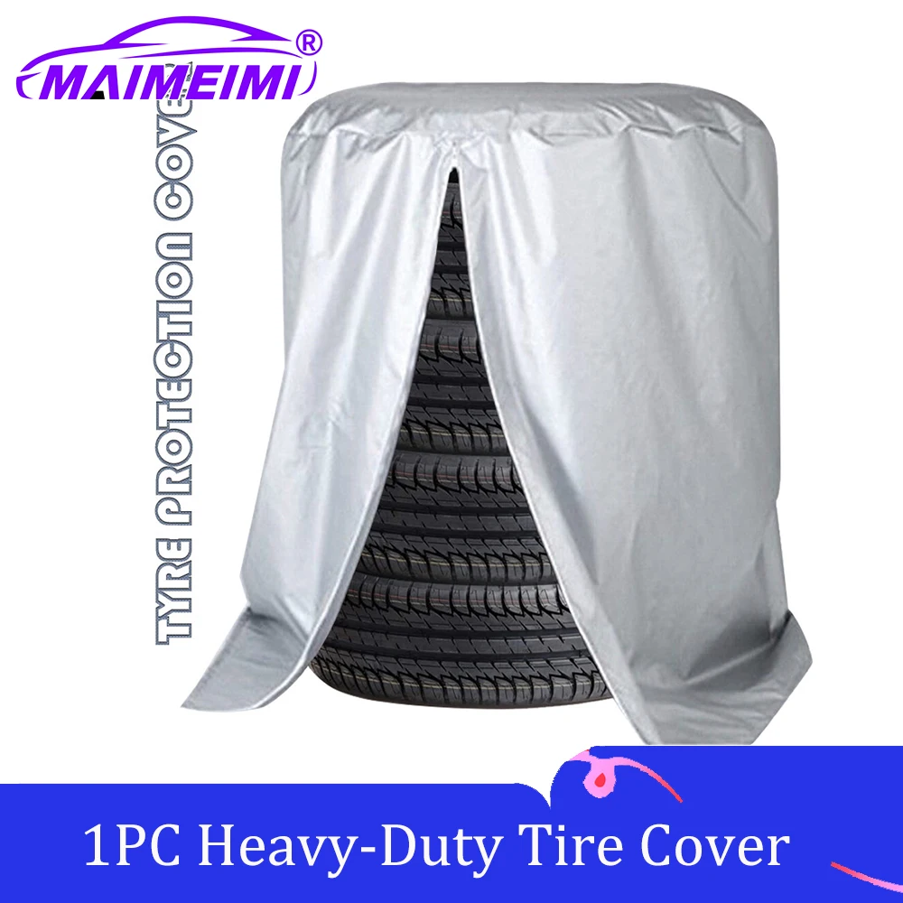 

S/L External Tire Cover Outdoor Tire Storage Auto Parts Storage Bag Waterproof UV-Resistant Anti-Aging Heavy-Duty Tire Cover