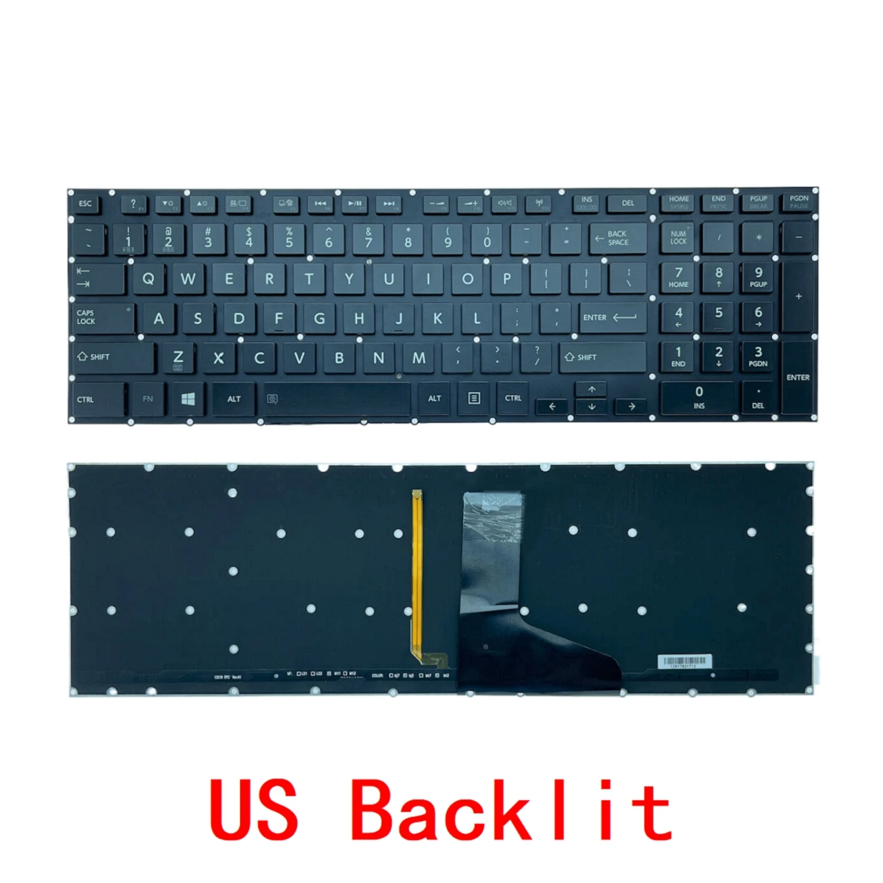 New US Spanish Backlit Keyboard For Toshiba Satellite P55 P55t P50-A P50-B P55t-A5202 P55T-B P55T-A P55-B X70-A X70-B X75-A