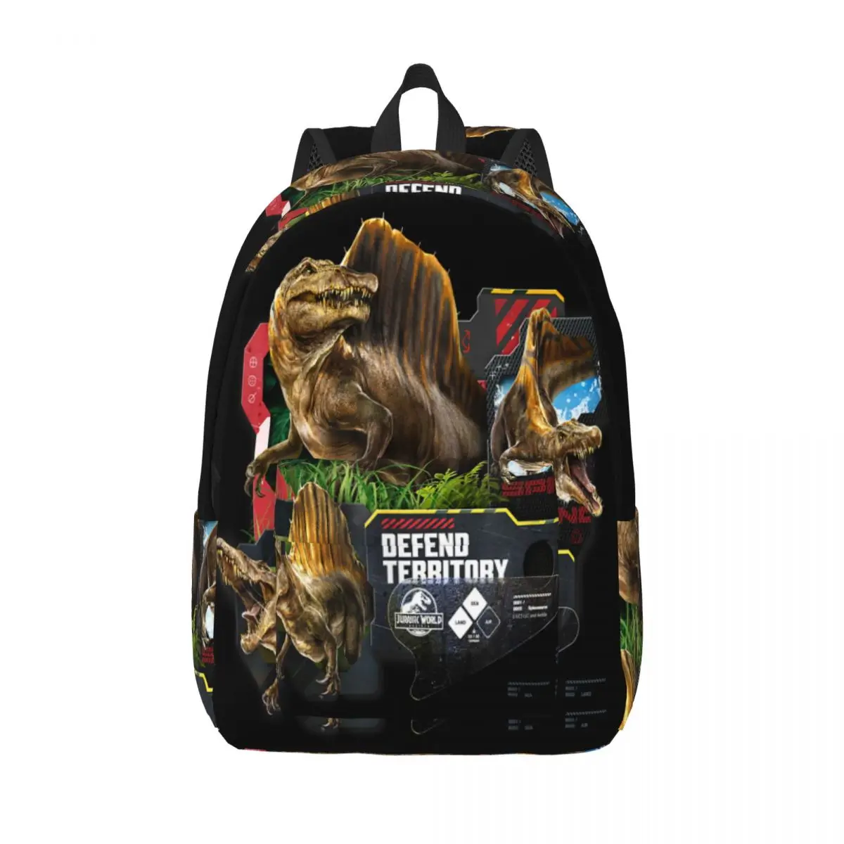 Jurassic World Rebirth Spinosaurus Defend Territory Rucksack-Stil Rucksäcke Jugend Streetwear High School Taschen Weicher Rucksack