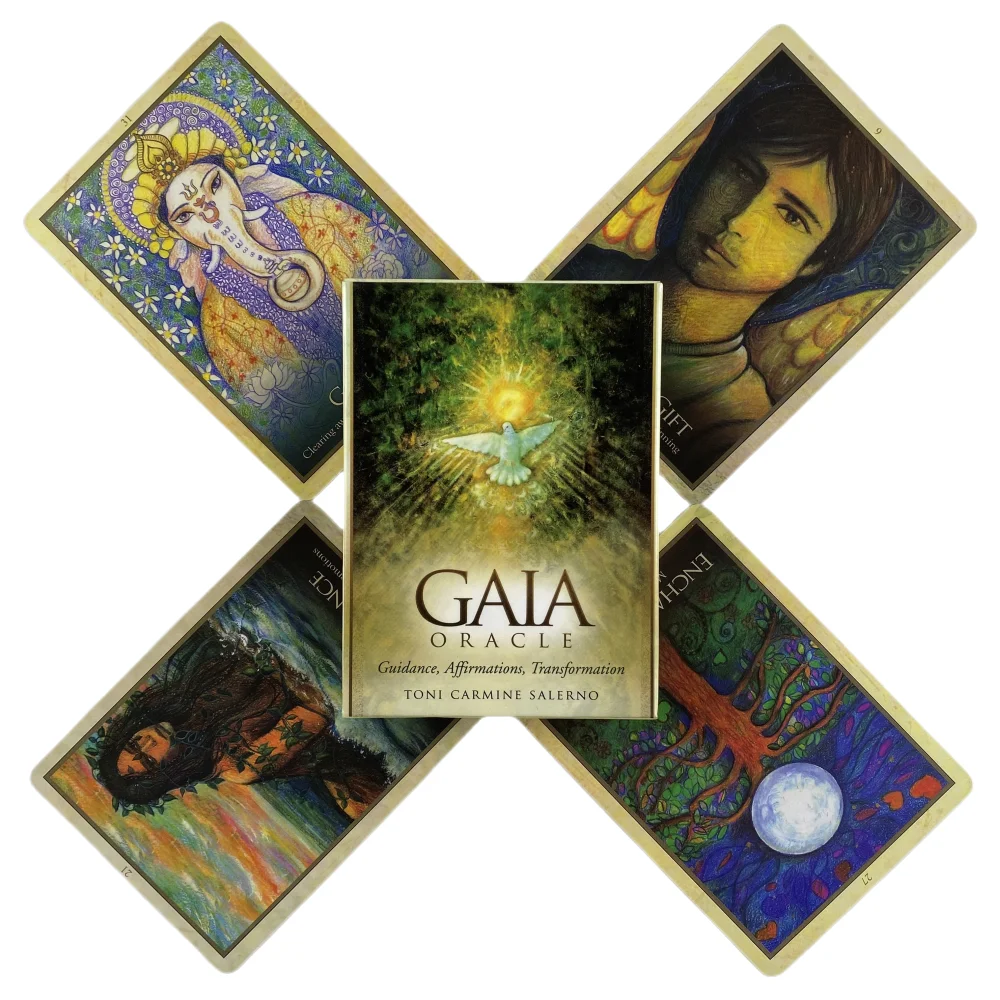 Gaia Oracle Cards A 45 Tarocchi Visioni inglesi Divinazione Edition Mazzo Borad Giochi di gioco