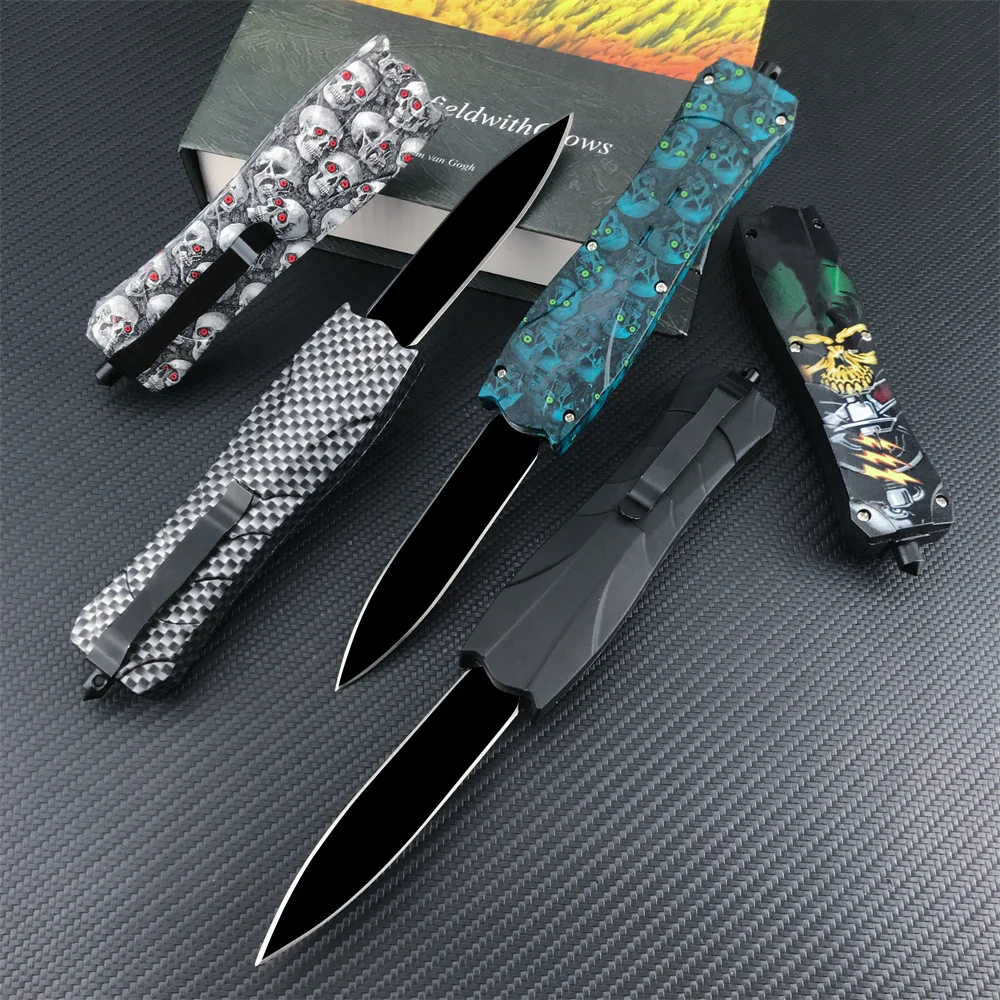 Outdoor Wilderness Hunting Survival Folding Knife 440C Blade ABS Non-slip Handle Sharp Camping Tactical Utility Tool Men's Gift