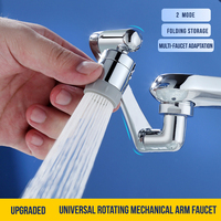 Faucet Extender ABS Robotic Arm Single Dual Mode 1080° Rotating Universal Faucet Extension Swivel Spray For Bathroom Sink Nozzle