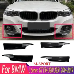Hot Sale For BMW 2014-2019 3 Series GT F34 320i 325i M Sport Front Bumper Spoiler Side Cover Diffuser Splitter Corner Body Kits