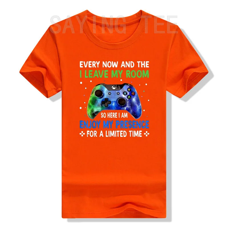 مضحك ألعاب الفيديو بين الحين والآخر أترك غرفتي الألعاب تي شيرت هدايا أقوال إقتباس الجرافيك المحملة القمم ألعاب نمط الحياة الزي #4