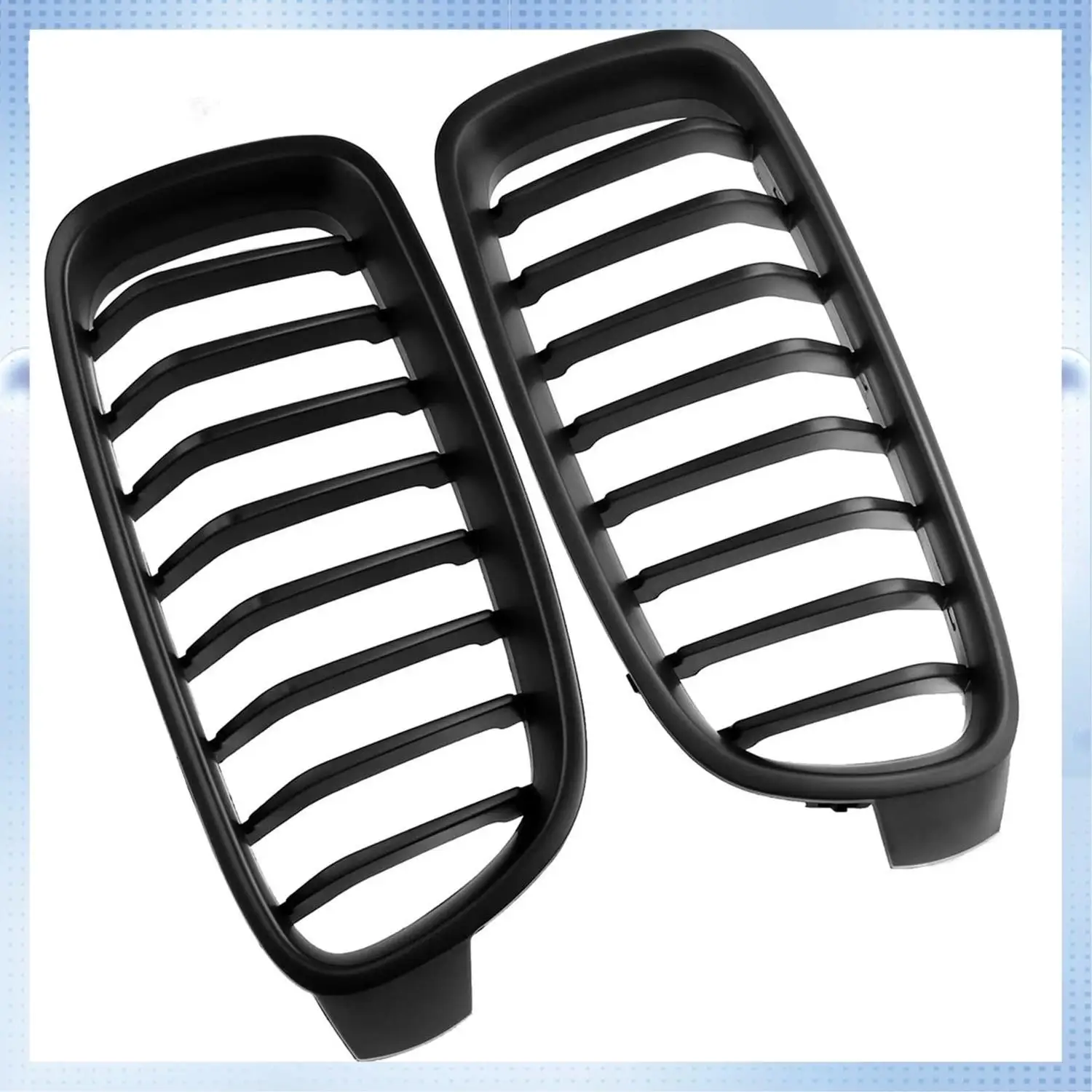 

AM-F30 Grill, Front Hood Kidney Grille Grill For-BMW 3 Series F30 F31 F35 2012-2018 (Single Slat Matte Black)