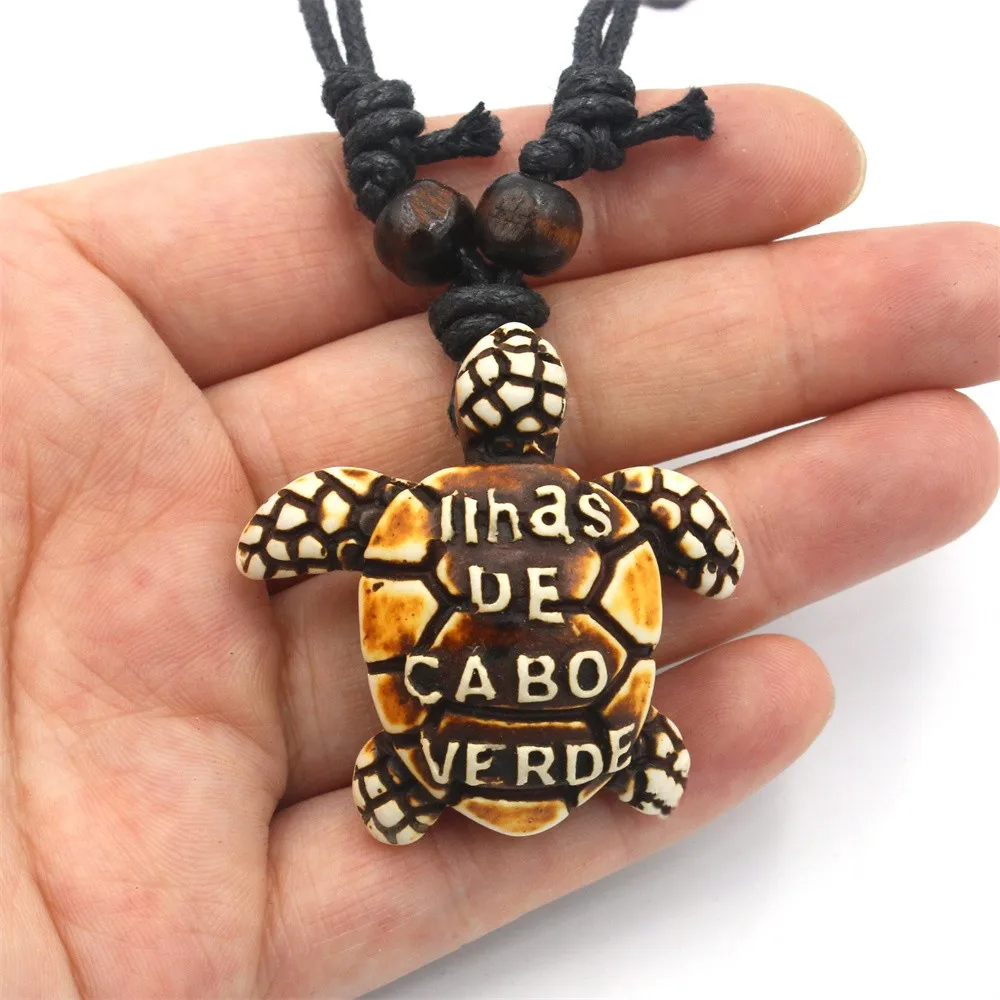Hawaiianischer Schildkröten-Charm, verstellbare Surfer-Halskette, Schmuck, Geschenk für Männer und Frauen