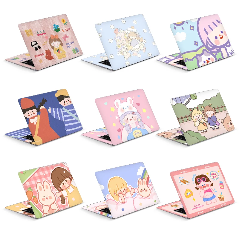 

DIY Universal Laptop Cover Stickers Skins Vinyl Skin 2pcs Decorate Decal 13.3"14"15.6"17.3" for Macbook /Lenovo/Asus/Hp/Acer